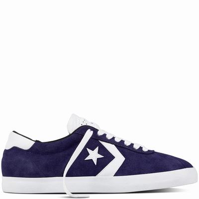 Converse Breakpoint Pro Suede With Leather Low Tops Mens - Indigo/White Shoes (159PIQDZ)